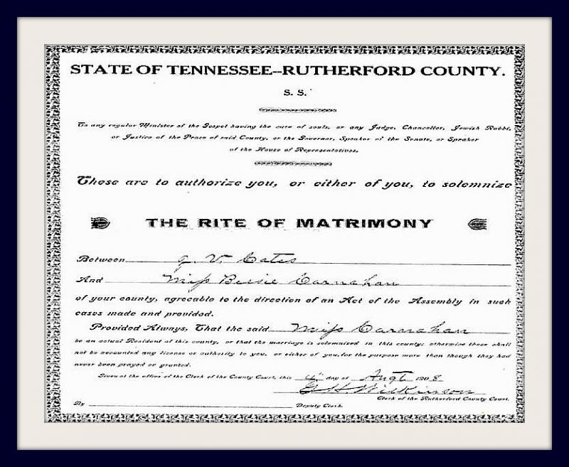 marriage certificate 